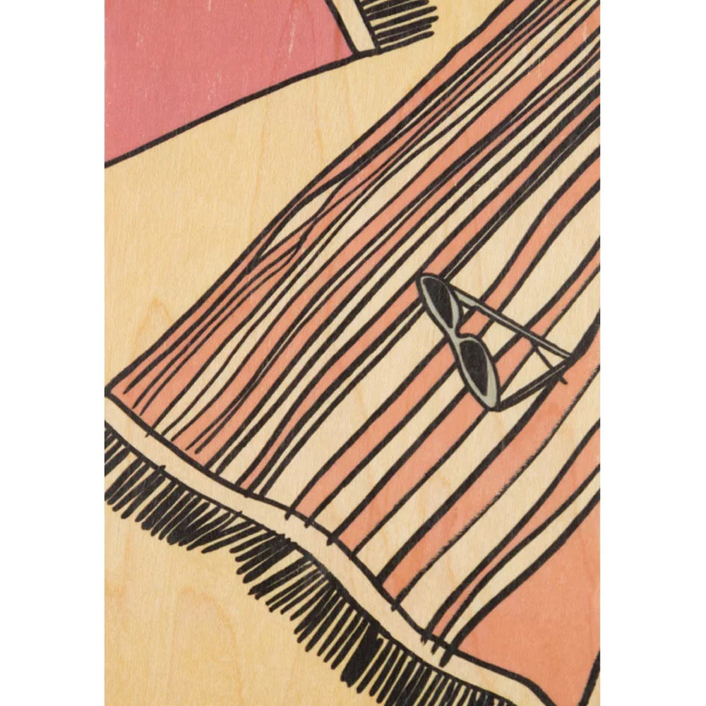 Carte en Bois - Holidays Towel