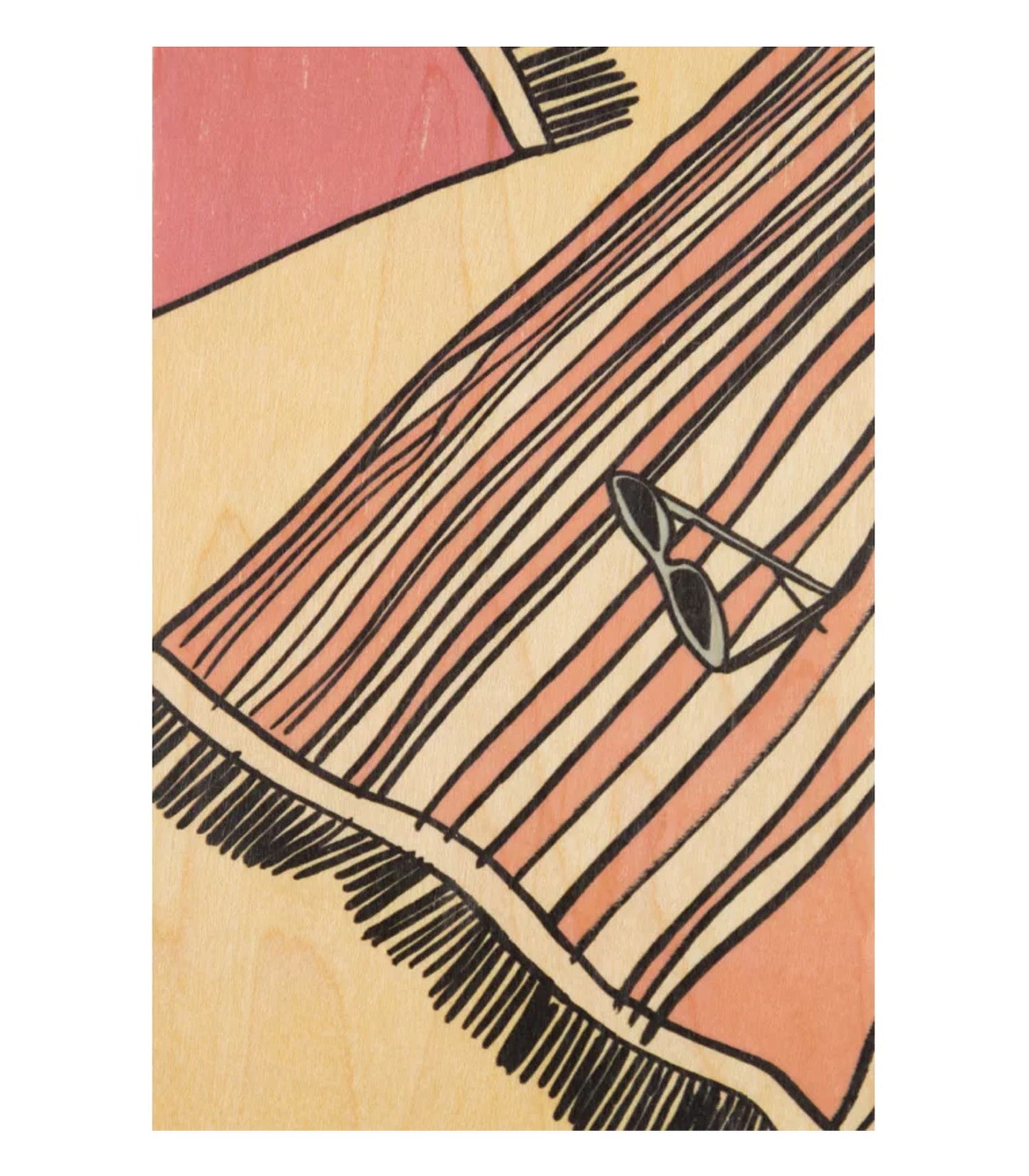 Carte en Bois - Holidays Towel