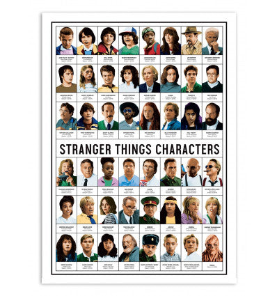 Art-Poster - Stranger Things Characters - 30 x 40 cm