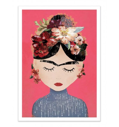 Art-Poster - Frida Pink Version - 30 x 40 cm