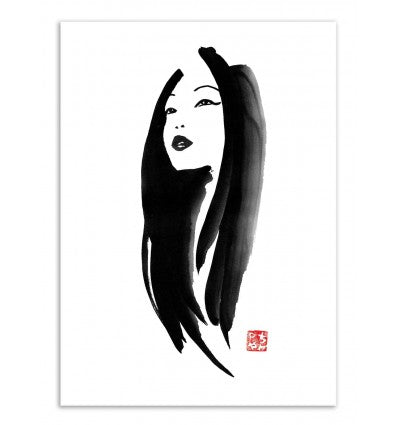 Art-Poster - Woman portrait - 30 x 40 cm