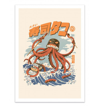 Art-Poster - Tako sushi - Ilustrata - 30 x 40 cm