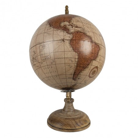 
                  
                    Globe terrestre Beige 22X37cm
                  
                