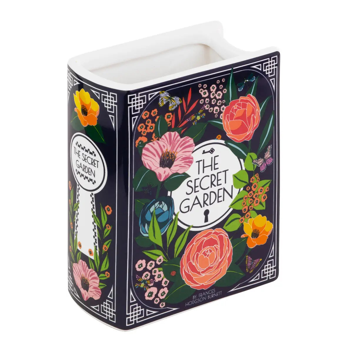 Vase en Forme de Livre - Le Jardin Secret