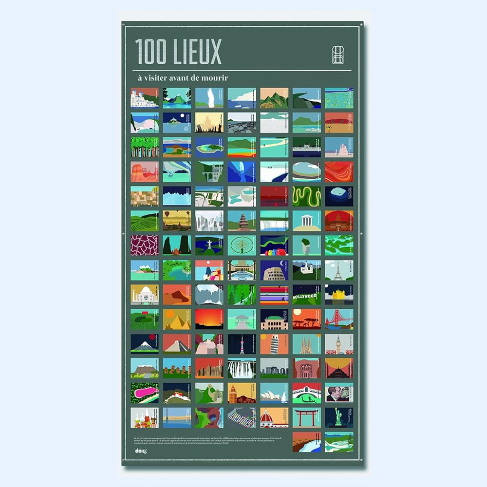 
                  
                    Affiche - Les 100 Lieux à Visiter Avant de Mourir
                  
                