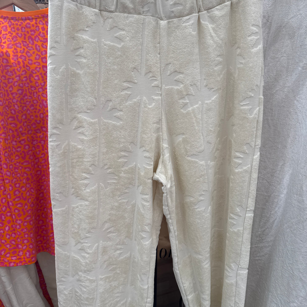 Pantalon Paulette Èponge - Palmier Ècru