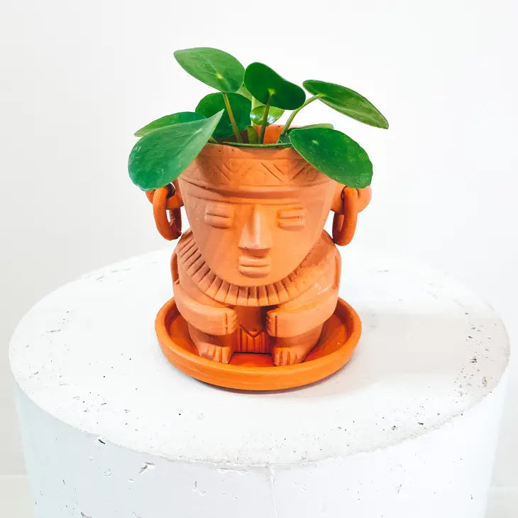 Vase Muisca Fait Main en Argile - Moyen