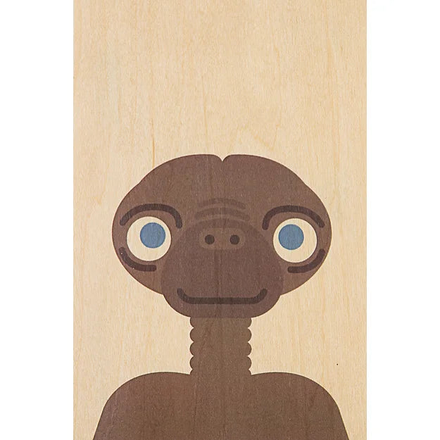 Carte en Bois - Hello 80's E T