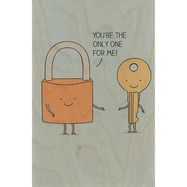 Carte en Bois - Greetings Only One