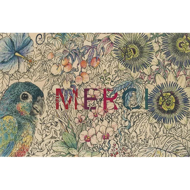 Carte en Bois - Greetings Merci