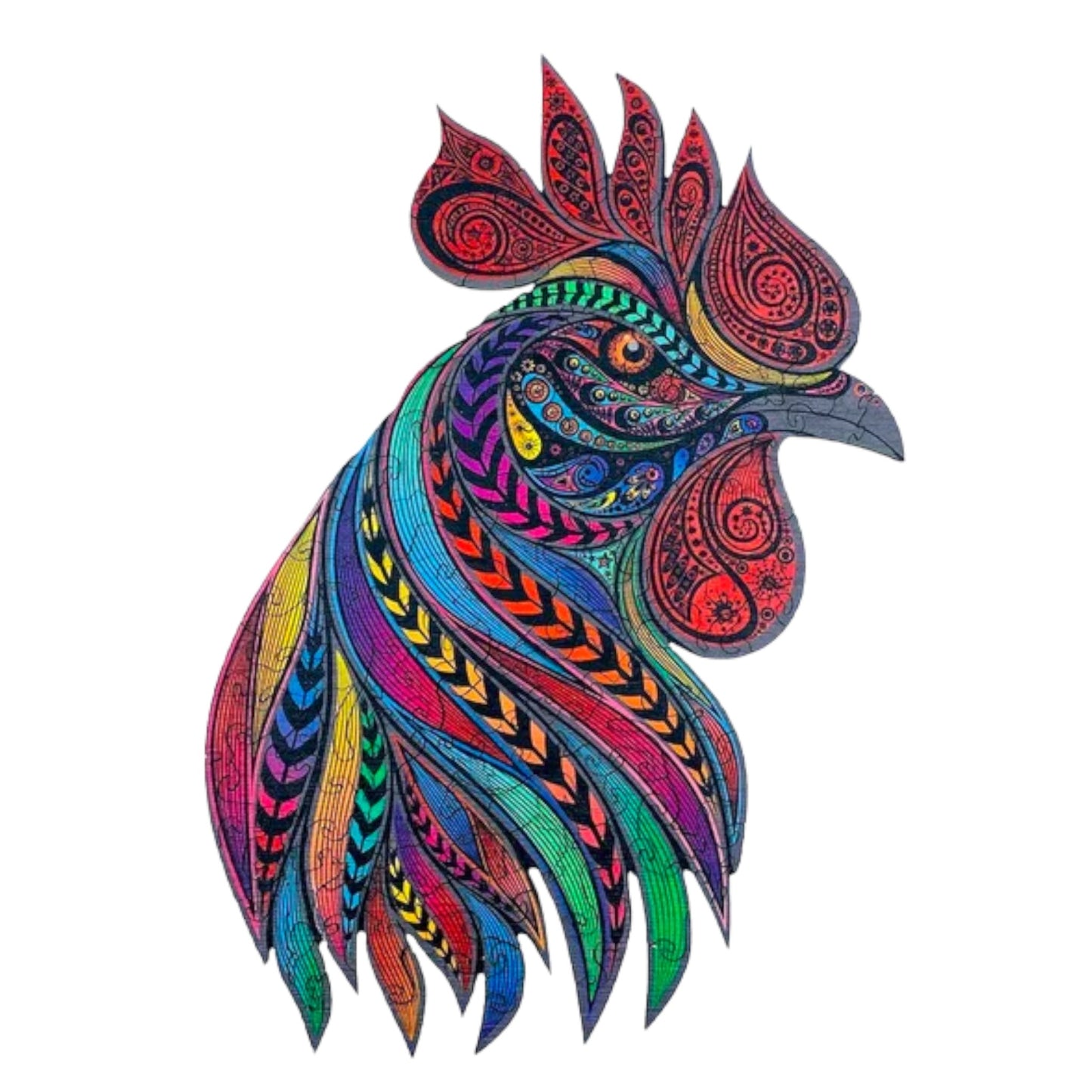 Puzzle en Bois - Coq Chanteur