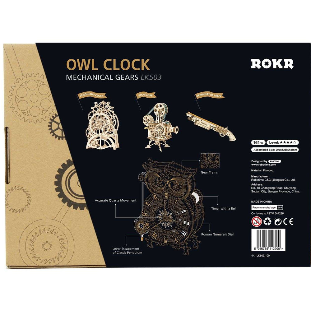 
                  
                    Maquette en Bois - Horloge Hibou
                  
                