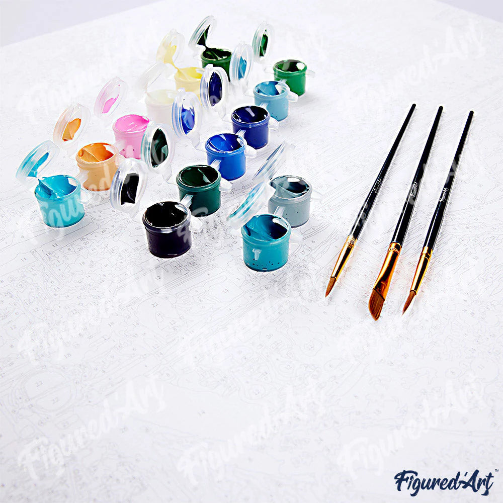 
                  
                    Peinture au Numéro - Tigre Coloré Abstrait
                  
                