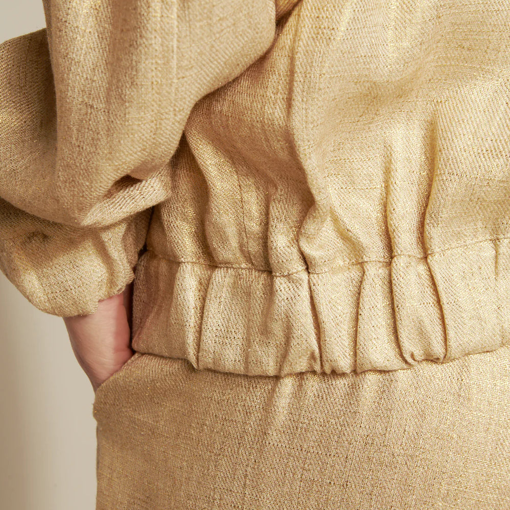 Veste Zipper doré