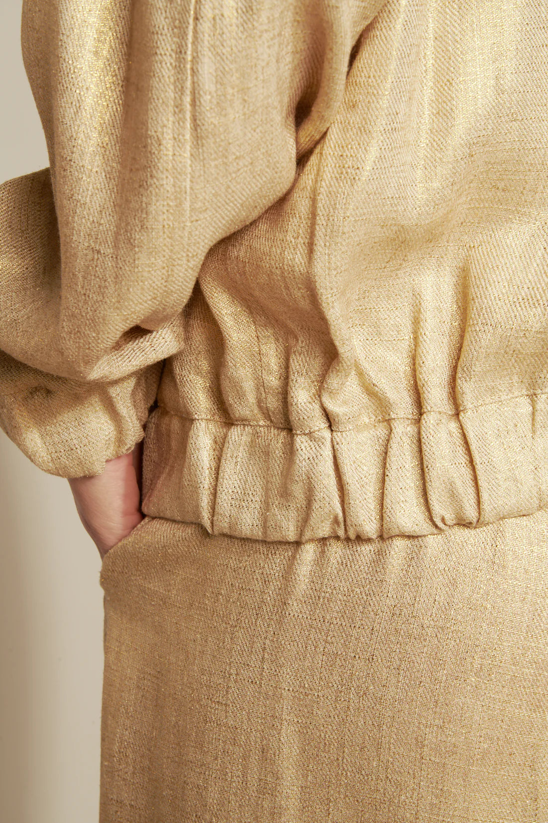 Veste Zipper doré