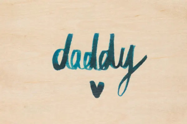 Carte en Bois - Painted Daddy