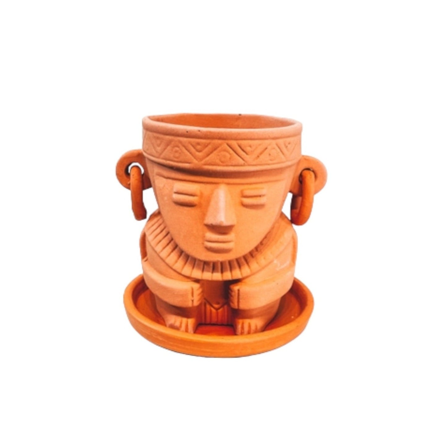 Vase Muisca Fait Main en Argile - Moyen