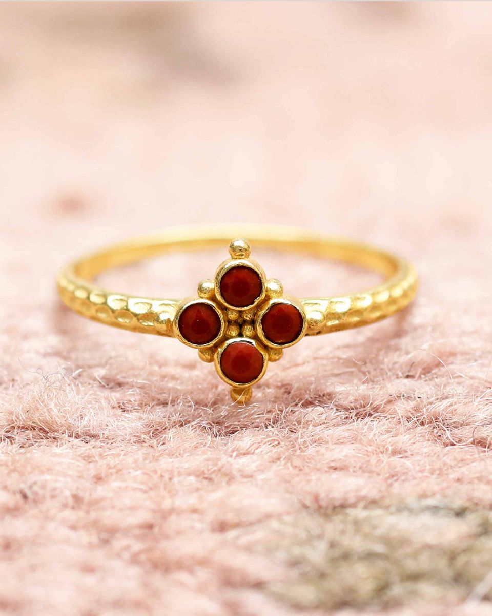Bague JASPE ROUGE 4116GB8