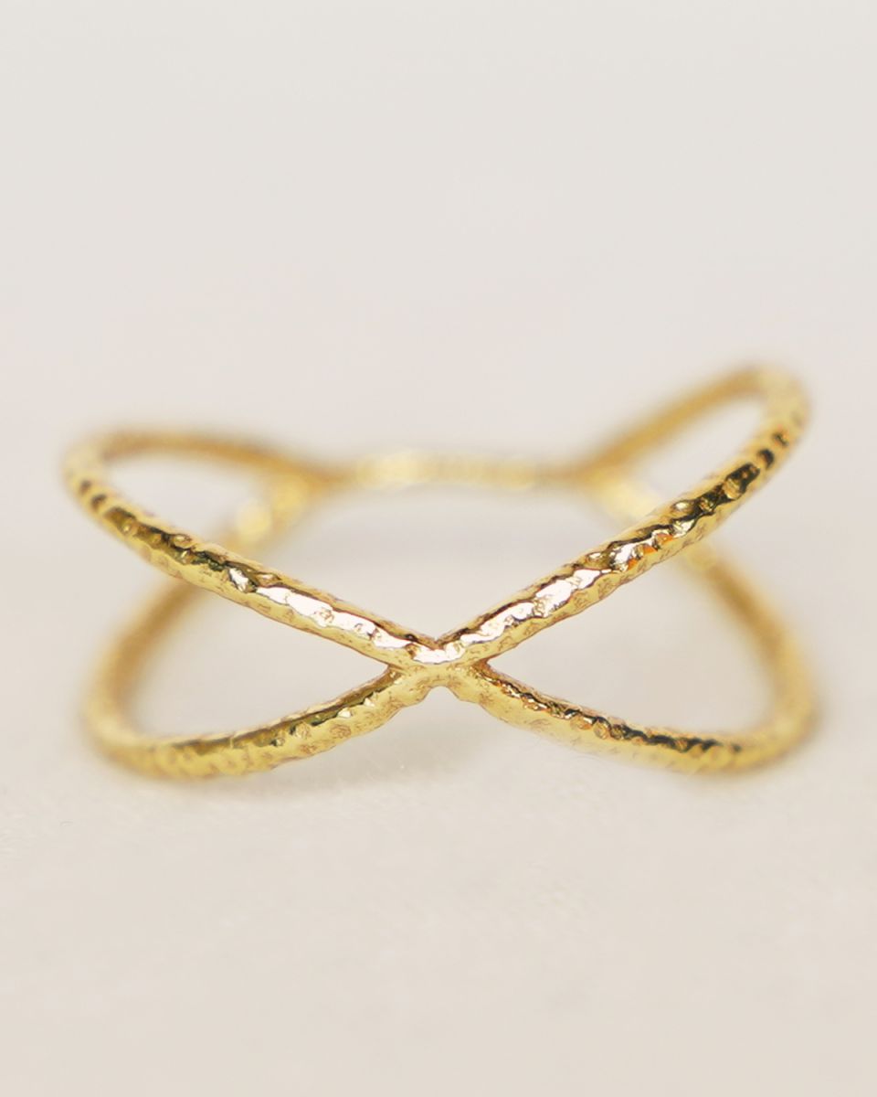 Bague plaqué or Plain