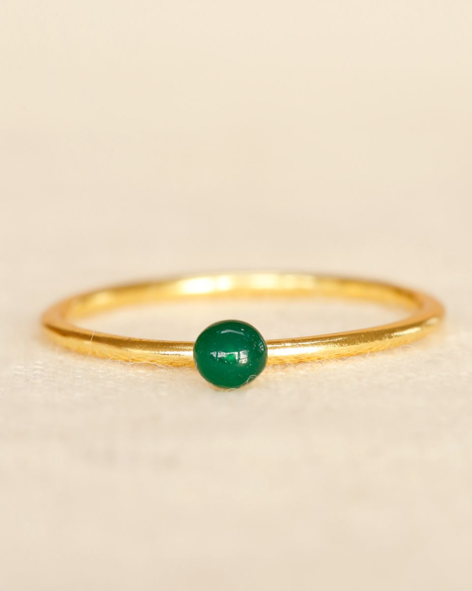 Bague Nerissa Onyx verte 4477GB15