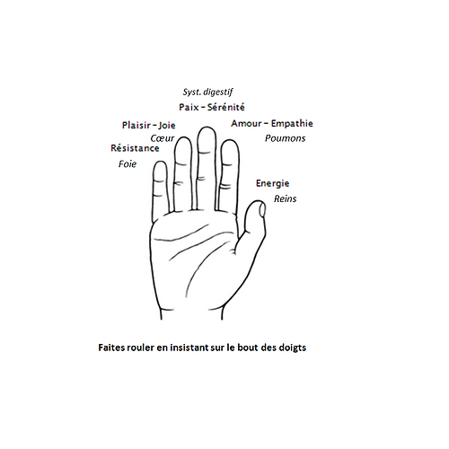 Bagues de Massage des Points d'Acupunctures - Lot de 3