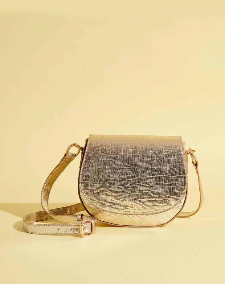 
                  
                    Besace en cuir doré Juliette
                  
                