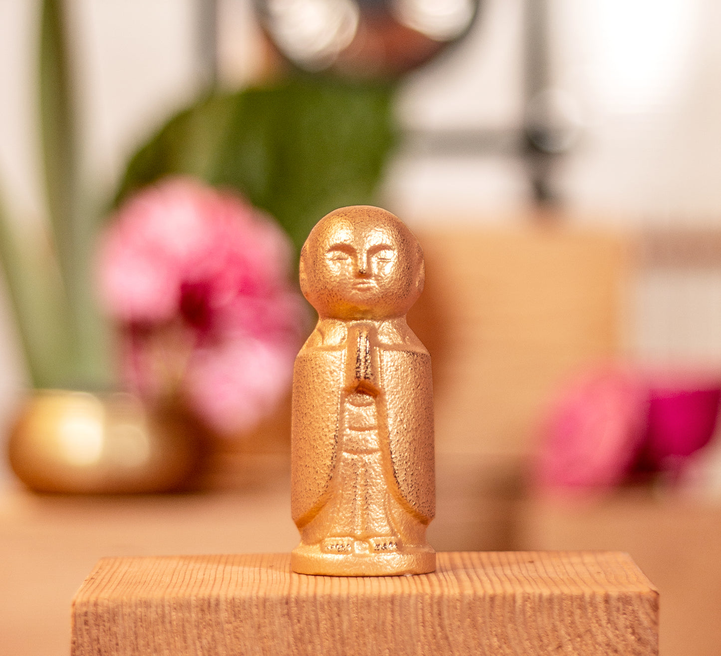 Statue Jizo Protecteur Doré