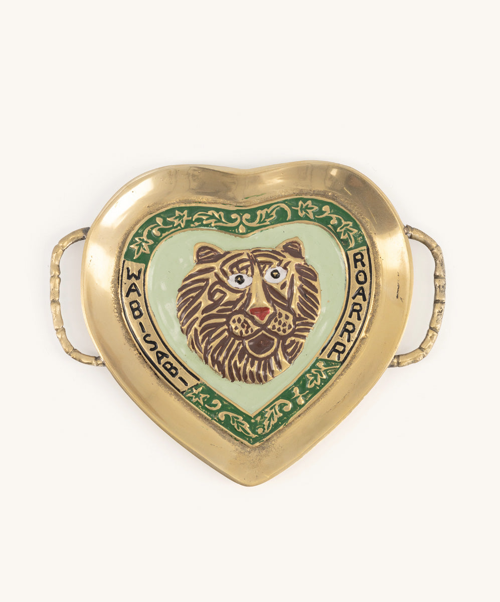 Assiette en Laiton - Lovesome Lion